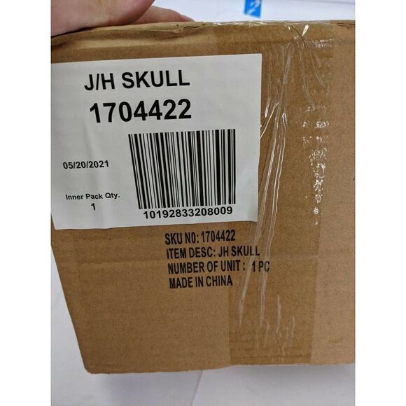 Yankee Candle Halloween SKULL JAR HOLDER CANDY DISH 2021 New in box - Picture 2 of 2